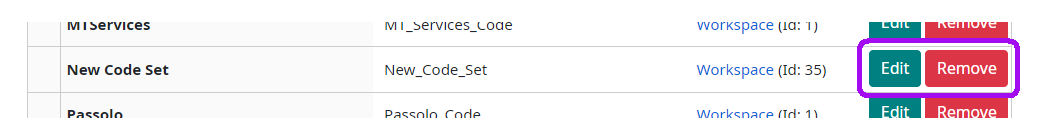 Code sets