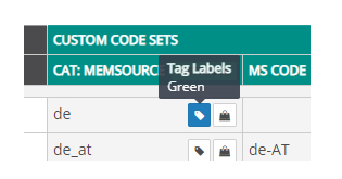 Custom Tag Bag button