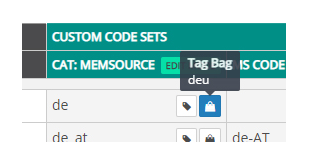 Custom Tag Bag button