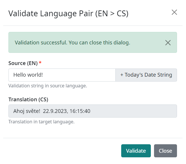 Configuration validation