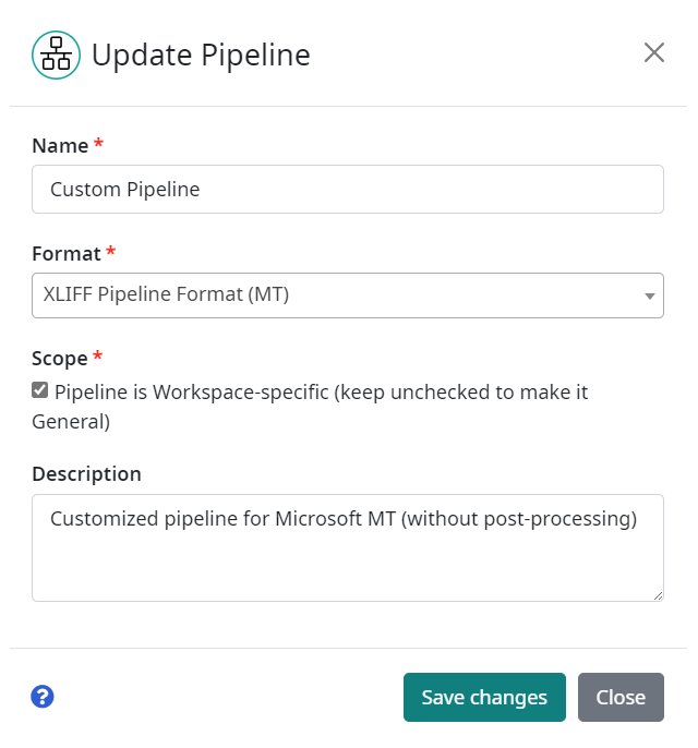 Pipeline Update