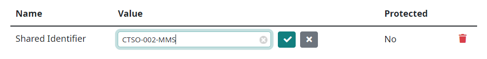 Workspace Parameter Edit